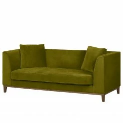 Jack & Alice Canapé Blomma (3 places) - Vert olive - Noyer