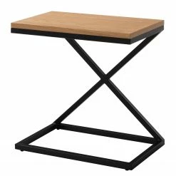 Ars manufacti Table d'appoint Mora - Chêne/Noir