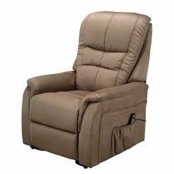 Modoform Fauteuil de relaxation Wishart - Microfibre - Marron