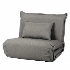 Fredriks Fauteuil convertible Jake II - Tissu - Gris