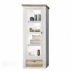 Fredriks Vitrine Lorida I - Imitation pin blanc / Imitation chêne