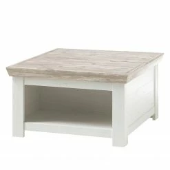 Ridgevalley Table basse Lewk II - Imitation pin blanc / Imitation pin