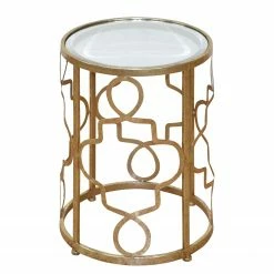 Jack & Alice Bout de canapé Burra - Doré vieilli