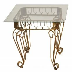 Ridgevalley Bout de canapé Moeda - Doré vieilli