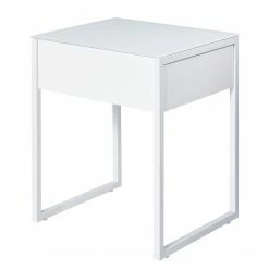 Jahnke Bout de canapé Cube - blanc