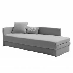 Tom Tailor Canapé convertible Guest - Gris - Accoudoir monté à gauche (vu de face) - 2 coussins