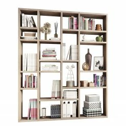 Loftscape Bibliothèque Emporior IV - Imitation chêne de Sonoma - Largeur : 179 cm