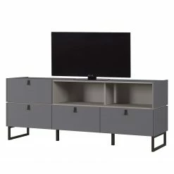 Germania Meuble TV Mamiko II - Graphite - Largeur : 166 cm