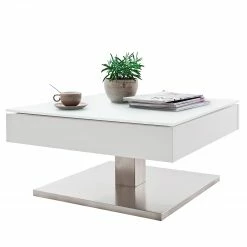 Fredriks Table basse Zenda - Blanc / Argenté
