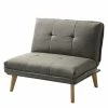 Fredriks Fauteuil convertible Tibagi - Tissu - Gris