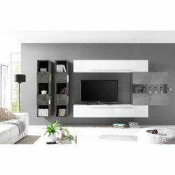 LC Spa Ensemble meubles TV Infinity IX (5 él.) - Imitation béton / Graphite