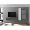 LC Spa Ensemble meubles TV Infinity I (4 élém.) - Imitation béton / Graphite