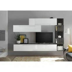 LC Spa Ensemble meubles TV Infinity V (5 élém.) - Blanc / Graphite