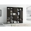 Loftscape Bibliothèque Emporior VII - Imitation chêne marron-noir - Largeur : 224 cm