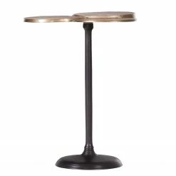 Ars manufacti Bout de canapé Nikko IV - Aluminium - Laiton vieilli / Cuivre vieilli