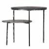 Red Living Table d'appoint Pondo - Acacia massif / Métal - Noir