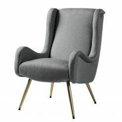 Mørteens Fauteuil Emly - Tissu - Gris