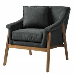 Ars Natura Fauteuil Burgen - Coton - Gris