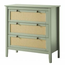 Maison Belfort Commode Belleria I - Pin massif - Vert olive clair