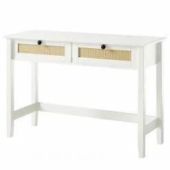 Maison Belfort Console Belleria - Pin massif - Blanc