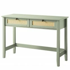 Maison Belfort Console Belleria - Pin massif - Vert olive clair