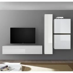 LC Spa Ensemble meubles TV Infinity I (4 élém.) - Blanc brillant