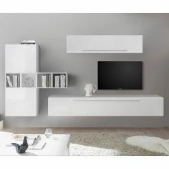 LC Spa Ensemble meubles TV Infinity VI (9 él.) - Blanc brillant