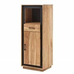 Ars Natura Buffet Weldon - Acacia massif / Placage en pierre / Acacia / Noir