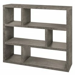 Temahome Étagère Dublin - Imitation béton - Imitation béton - Hauteur : 105 cm
