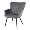 Mørteens Fauteuil Boltby I - Velours - Anthracite