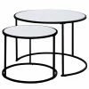Jahnke Tables gigognes Sol II (lot de 2) - Noir
