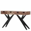 Naturoo Console Nigg - Sheesham massif / Métal - Sheesham / Noir