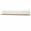 Norrwood Etagère murale Proville - Imitation chêne blanc / Imitation chêne - Largeur : 130 cm