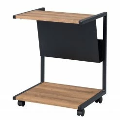 Loftscape Bout de canapé Eastmark - Imitation chêne / Noir