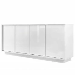 LC Spa Enfilade Ice I - Blanc brillant - Largeur : 180 cm