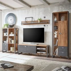 Ars manufacti Ensemble meubles TV Marton III (4 élém.) - Imitation chêne Stirling / Anthracite