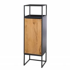 Red Living Armoire Barview I - Placage en chêne - Chêne / Anthracite