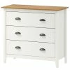 Maison Belfort Commode Rivery III - Pin massif - Blanc