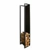 Red Living Rangement pour bois de chauffage Huntley - Métal - Noir vintage