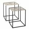 Loftscape Bout de canapé Bountiful II (lot de 2) - Métal - Bronze vieilli / Noir