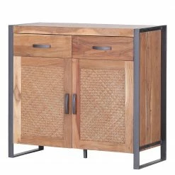 Ars manufacti Commode Levio - Rotin / Acacia massif - Acacia / Anthracite