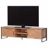 Ars manufacti Meuble TV Lex - Rotin / Acacia massif - Acacia / Anthracite