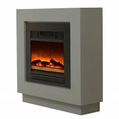 Loftscape Cheminée électrique Baltrum - Gris