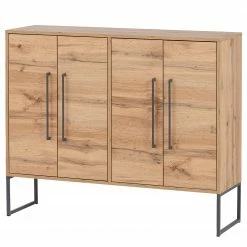 Schildmeyer Commode Limmo I - Imitation chêne rustique / Noir