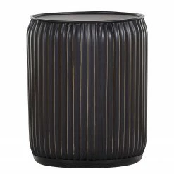 Red Living Bout de canapé Payzac VI - Métal - Noir / Doré