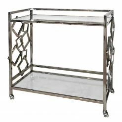 Loftscape Desserte Peillac - Verre / Acier inoxydable chromé