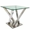Loftscape Table basse Vareilles II - Verre / Acier inoxydable chromé