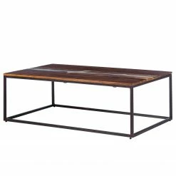 Wolf-Möbel Table basse Tarnac - Acacia massif / Métal - Blanc