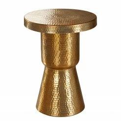 Loftscape Bout de canapé Lorquin - Aluminium - Doré