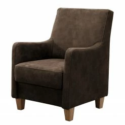 Ridgevalley Fauteuil Orbeil - Microfibre - Microfibre Flavie: Marron foncé